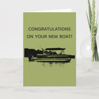 Carte de félicitations pour nouveau bateau ponton
