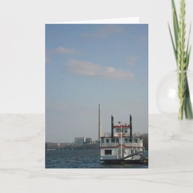 Carte de félicitations "Stillwater Riverboat" (Devant)