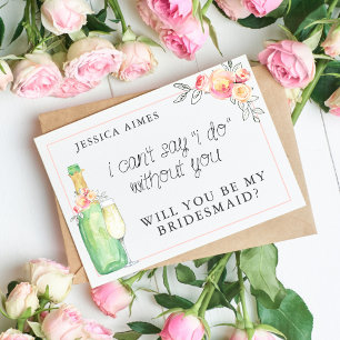 Carte de femme de chambre Brunch & Bubbly