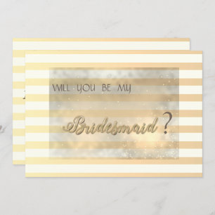 Carte de femme de chambre moderne chic rayée