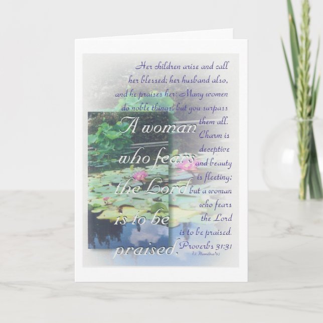 Carte de femme des proverbes 31 (Devant)