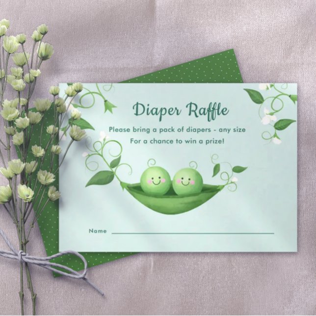 Carte de fermeture à rabat à Baby shower de deux p (Créateur téléchargé)