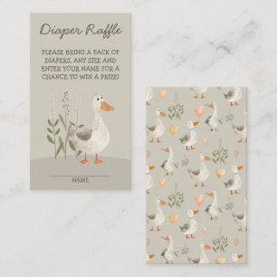 Carte de fermeture à rabat à l'oie à l'aquarelle m