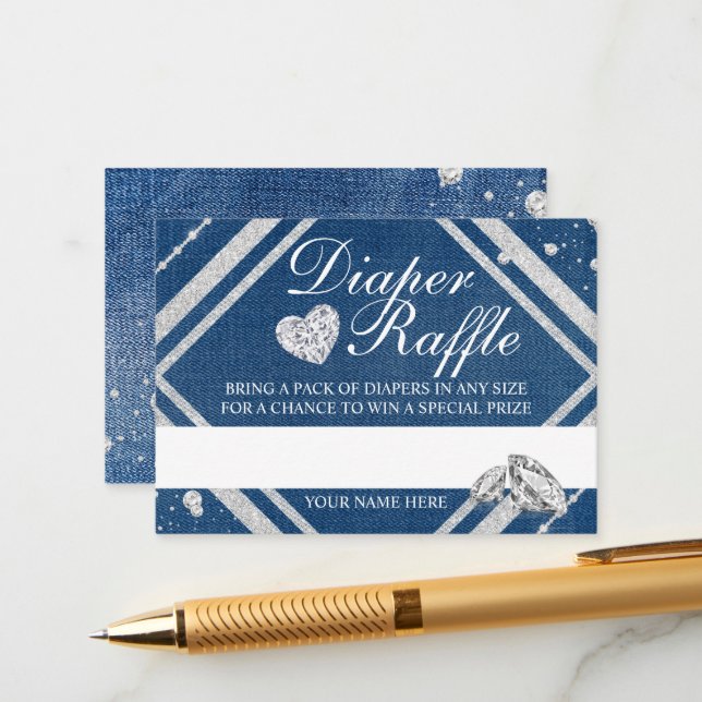 Carte de fermeture à rouleaux de couches de denim  (Devant/Arrière en situation)