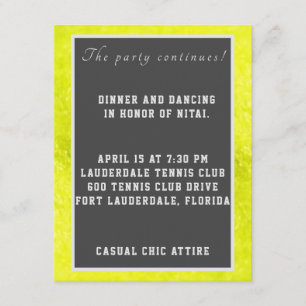 Carte de fermeture de tennis Fuzzies