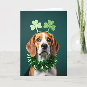 Carte de fête Carlin Émeraude Shamrock