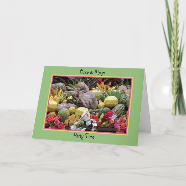Carte de fête Cinco de Mayo Fruits frais (Devant)