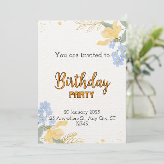 Carte de fête d'anniversaire