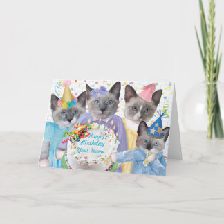 Carte de fête d'anniversaire Kittens