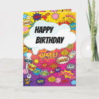Carte de fête d'anniversaire pour enfants avec mon