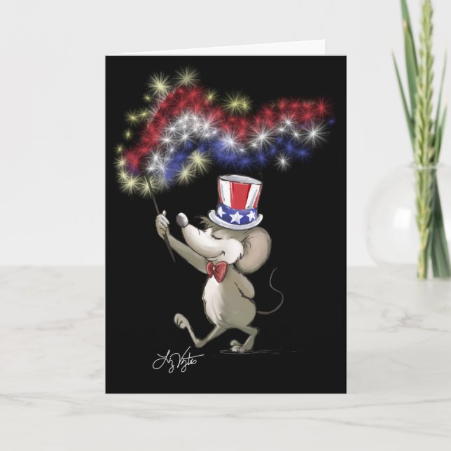Carte de fête de la 4 juillet de Moe (Devant)
