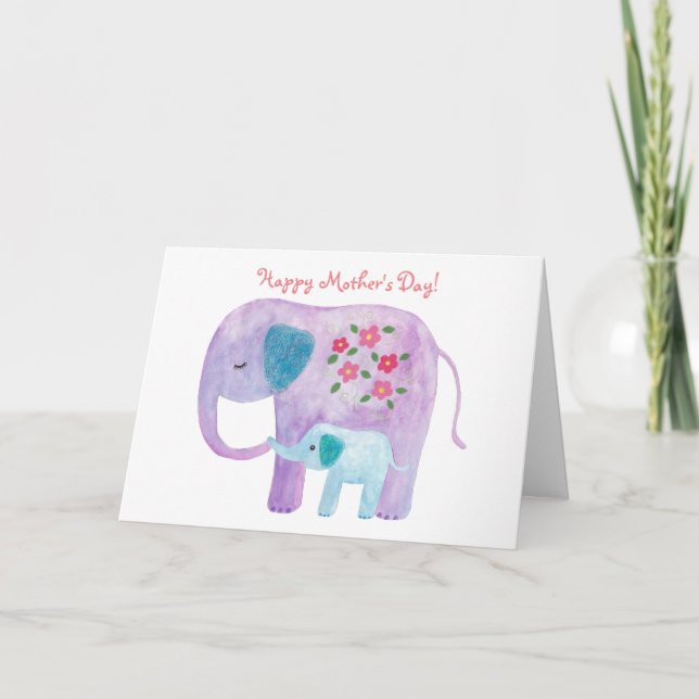 Carte de fête de la mère Carte de voeux pour bébé  (Devant)