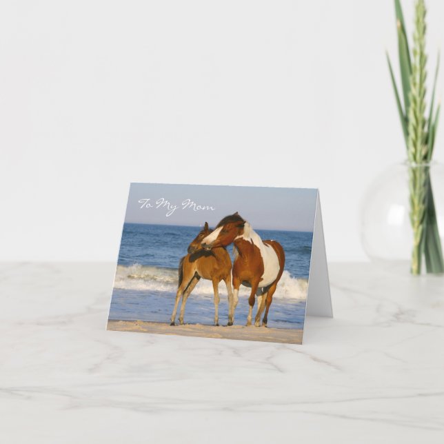 Carte de fête de maman du Cheval (Devant)
