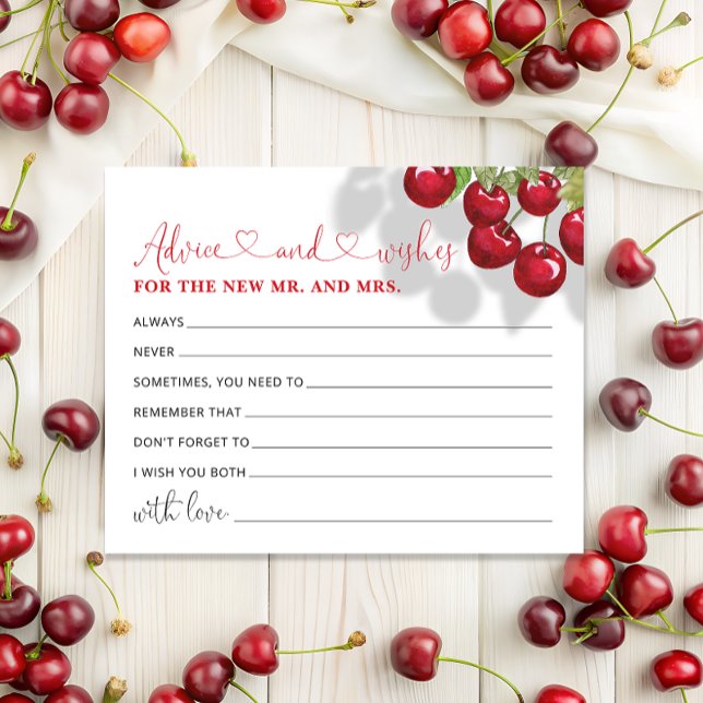 Carte de Fête des mariées Cherry Advice and Wish (Créateur téléchargé)