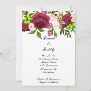 CARTE DE FÊTE DES MARIÉES FLEURS JOLIMENT BLOOMEUS