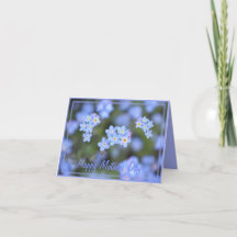 Carte de fête des mères aux fleurs de Ne m'oubliez