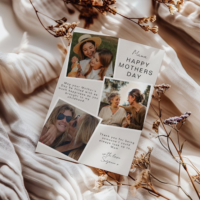 Carte de fête des mères avec photo (Créateur téléchargé)