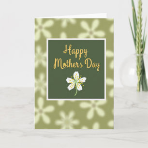 Carte de Fête des Mères Bokeh Floral