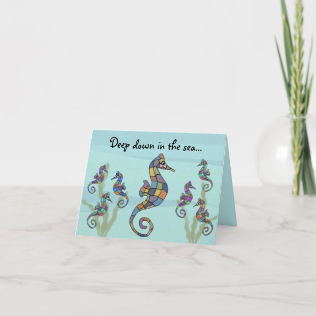 Carte de fête des mères de Seahorse (Devant)