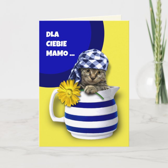 Carte de fête des mères Dla Ciebie Mamo en polonai (Devant)