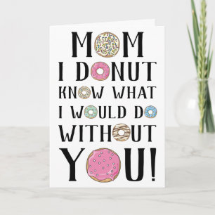 Carte de fête des mères Donut