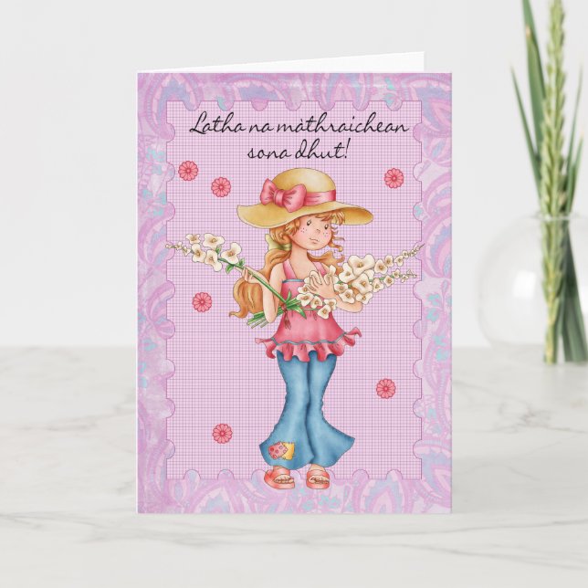 Carte de fête des mères écossaises, Love You Bunch (Devant)
