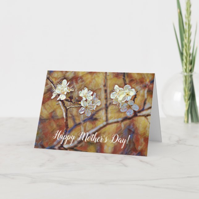 Carte de fête des mères Fleurs Magnifiques (Devant)
