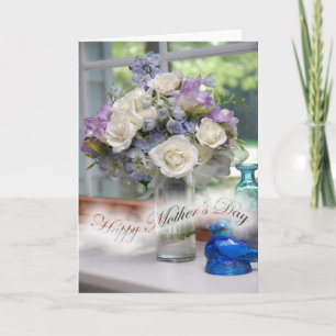 Carte de fête des mères Floral Bouquet