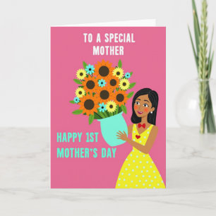 Carte de Fête des Mères Florale Radiant Mother