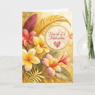 Carte de Fête des Mères Hawaïenne Fleurs de Pulmer