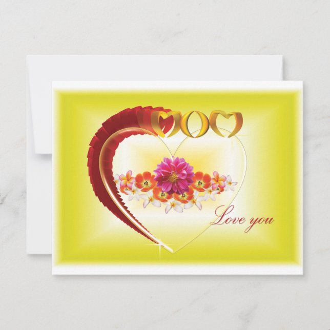 Carte de fête des mères « Je t'aime maman » (Devant)