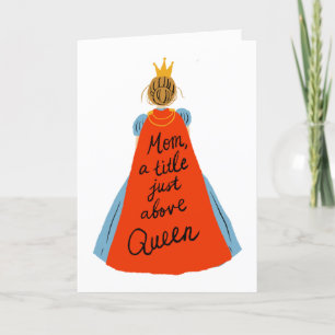 Carte de fête des mères   Maman, titre juste au-de