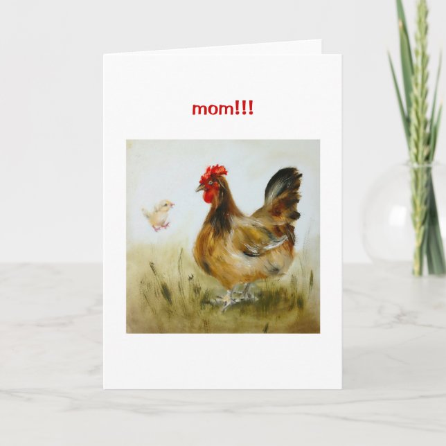 Carte de fête des mères mignonne et drôle (Devant)