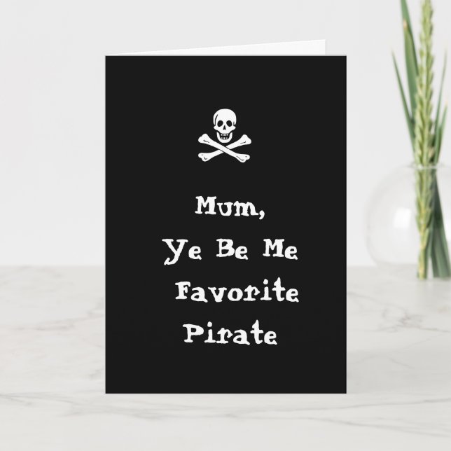 Carte de fête des mères pirate (Devant)
