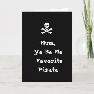 Carte de fête des mères pirates