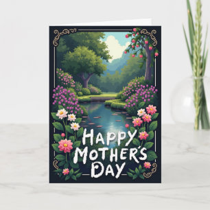 Carte de fête des mères Pixel Garden