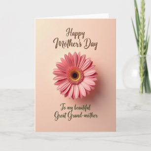 Carte de fête des mères Polka Dot Peach Daisy