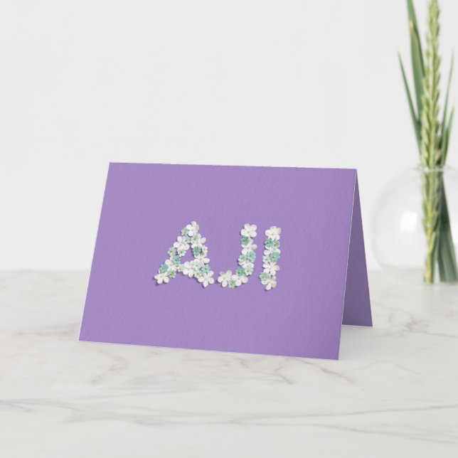 Carte de fête des mères pour Aji (Devant)