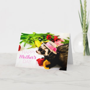 Carte de fête des mères pour furet