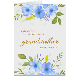 Carte de fête des mères pour grand-mère