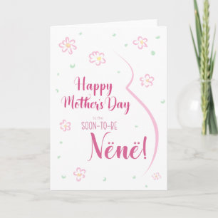Carte de fête des mères pour la femme enceinte Nën