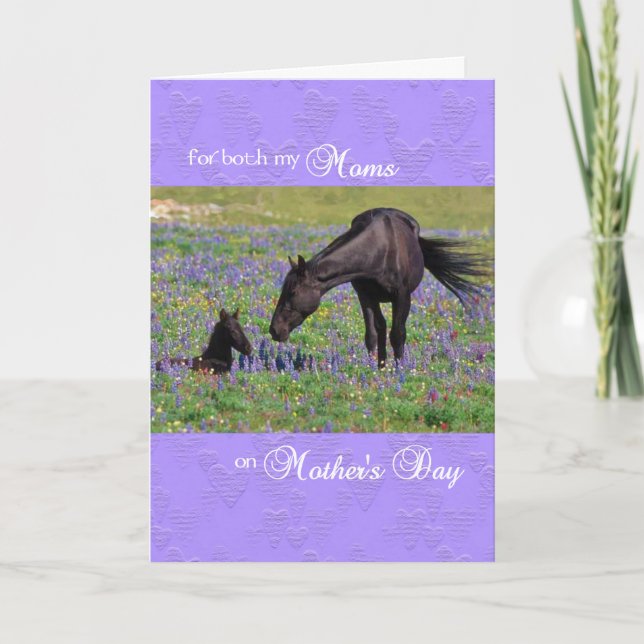 Carte de fête des mères pour les deux mamans - Mar (Devant)