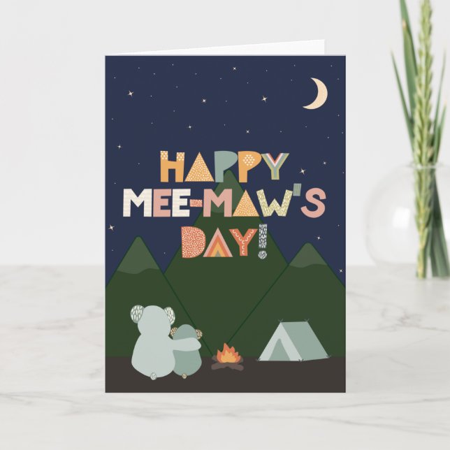 Carte de fête des mères pour Mee-Maw (Devant)