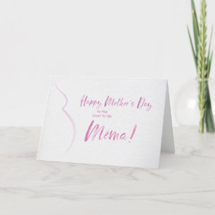 Carte de fête des mères pour Mëma