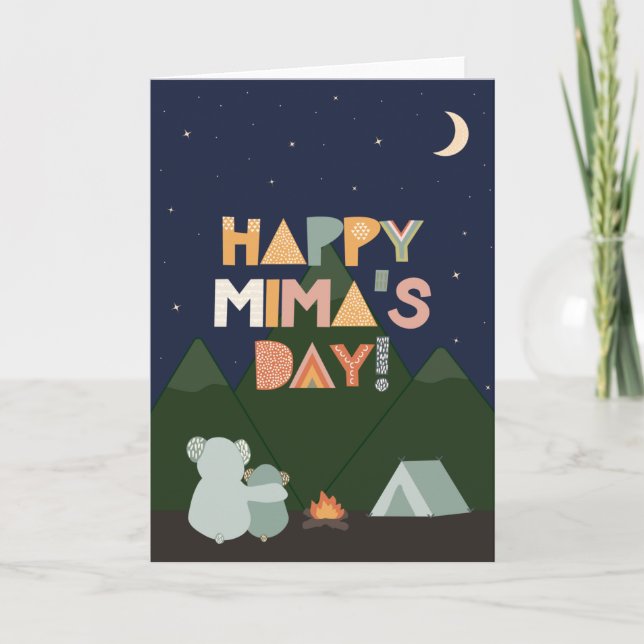 Carte de fête des mères pour Mima (Devant)