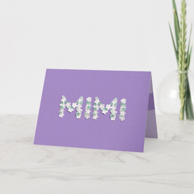 Carte de fête des mères pour Mimi (Devant)