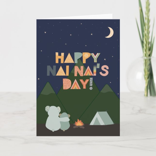 Carte de fête des mères pour Nai Nai (Devant)