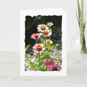 Carte de fête des mères pour tante, Fleurs colorée