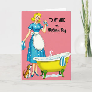 Carte de fête des mères pour une épouse aimante