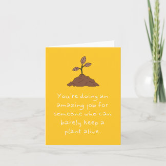 Carte de fête des mères pour une plante morte